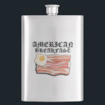 Mikitiez Amerikanisches Frühstücksspeck Eier july Flachmann<br><div class="desc">American Breakfast.</div>