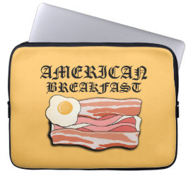 Mikitiez Amerikanisches Frühstücksspeck Eier july Laptopschutzhülle