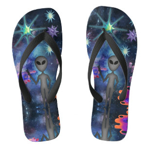 Mikitiez Aquarius-Galaxie Sommer-Glanz  Flip Flops