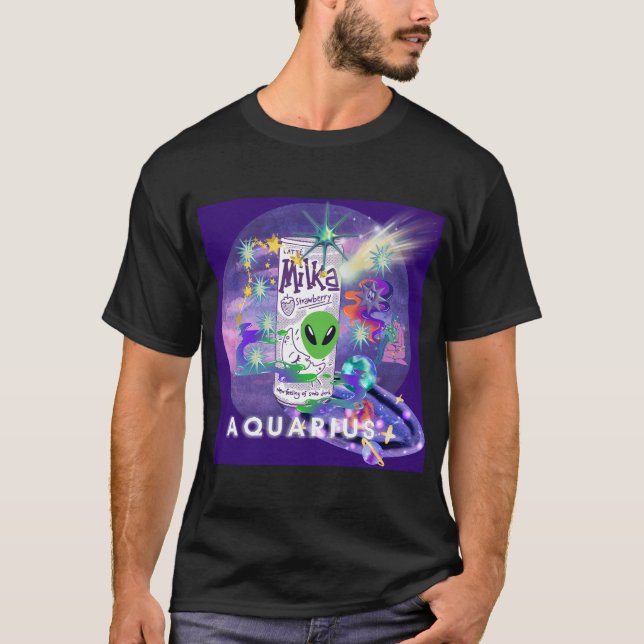Mikitiez aquarius galaxie Sommer Glühbier trinken T-Shirt (Vorderseite)
