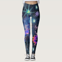 Mikitiez aquarius galaxie Sommerleuchte Leggings