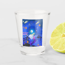 Mikitiez aquarius galaxie Sommerleuchte Schnapsglas