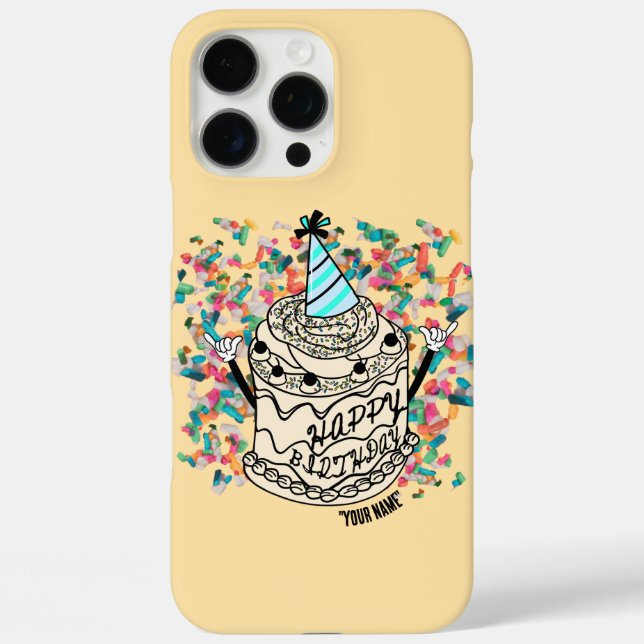 Mikitiez Birthdaymemes Party cheerycreamy sprinkle iPhone 16 Pro Max Hülle (Rückseite)