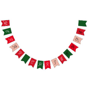 Mikitiez Christmasgame Vintag dad elf santaclaus Wimpelkette