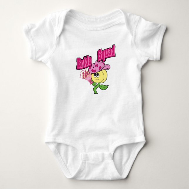 Mikitiez Cowboy Bridesquad June Braut Baby Strampler (Vorderseite)