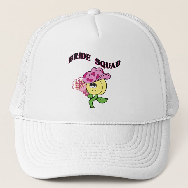 Mikitiez Cowboy Bridesquad June Braut Truckerkappe (Vorderseite)