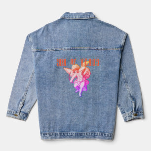 Mikitiez cupid valentine Winkel Regenbogen Liebe v Jeansjacke