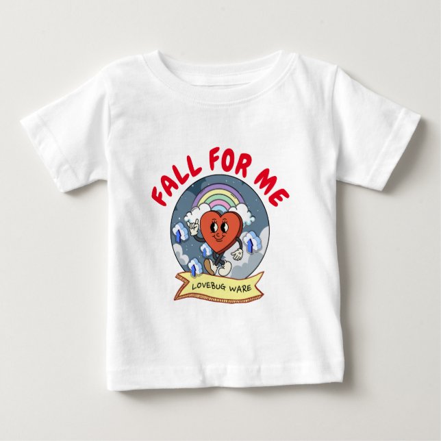 Mikitiez Custom Valentine lustige Lovebug Software Baby T-shirt (Vorderseite)