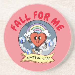 Mikitiez Custom Valentine lustige Lovebug Software Getränkeuntersetzer