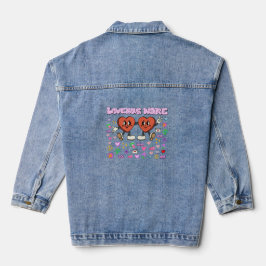 Mikitiez Custom Valentine lustige Lovebug Software Jeansjacke