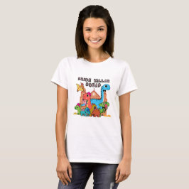Mikitiez Dinosaurier Braut Hochzeitskommando T-Shirt