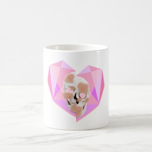 Mikitiez dreamer Schädel Tätowierung Regenbogenstr Kaffeetasse (Mittel)