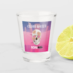 Mikitiez dreamer Schädel Tatto Regenbogen Rosen Ge Schnapsglas