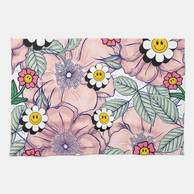 Mikitiez Erdday Natur Selflove Rose Blume Geschirrtuch (Horizontal)