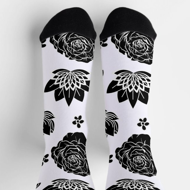 Mikitiez Erdday Natur Selflove Rose Blume Socken (Oben)