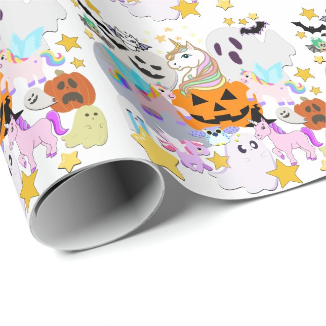 Mikitiez Ghost Manga Animes halloween Monster Part Geschenkpapier (Rolleneckpunkt)