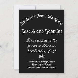 Mikitiez gothic halloween Hochzeitssoulmate Vintag Einladung
