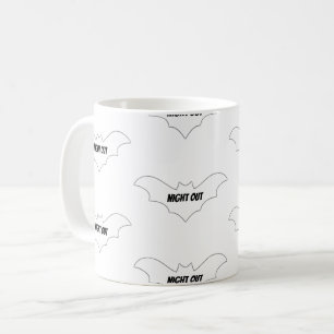 Mikitiez groovy ghouls bat Nachturlaub halloween Kaffeetasse