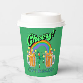 Mikitiez grünes Glück Saint Patrick's Day Irishbie Pappbecher