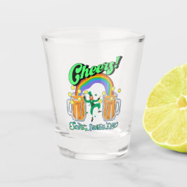 Mikitiez grünes Glück Saint Patrick's Day Irishbie Schnapsglas