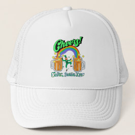 Mikitiez grünes Glück Saint Patrick's Day Irishbie Truckerkappe