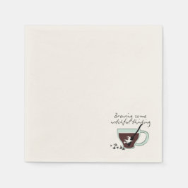 Mikitiez halloween espresso witch coffeeshop serviette