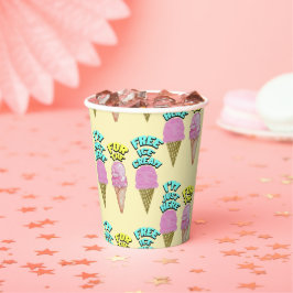 Mikitiez icecream Party favorisierte Sommer Pappbecher