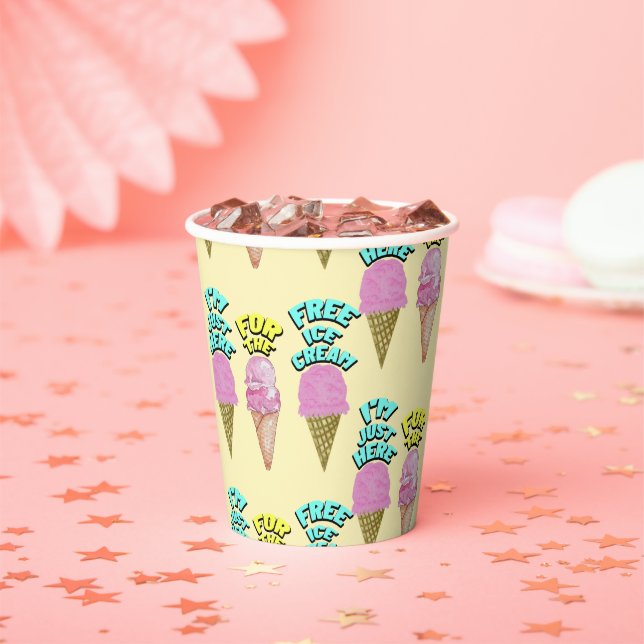 Mikitiez icecream Party favorisierte Sommer Pappbecher (Insitu)
