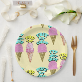 Mikitiez icecream Party favorisierte Sommer Pappteller