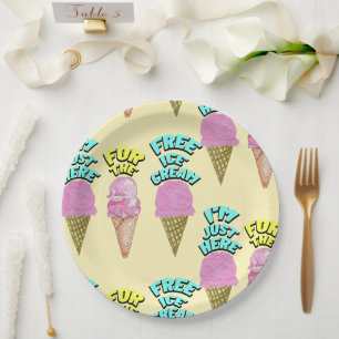 Mikitiez icecream Party favorisierte Sommer Pappteller