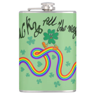 Mikitiez irish Klee grün Wrapped Flask Flachmann