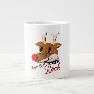 Mikitiez jinglebellrock punk gothmas reindeer  Jumbo-Tasse