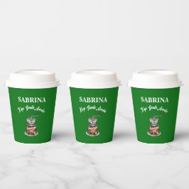 Mikitiez Kaffee Weihnachten Zitat niedliche Koffei Pappbecher