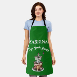 Mikitiez Kaffee Weihnachten Zitat niedliche Koffei Schürze