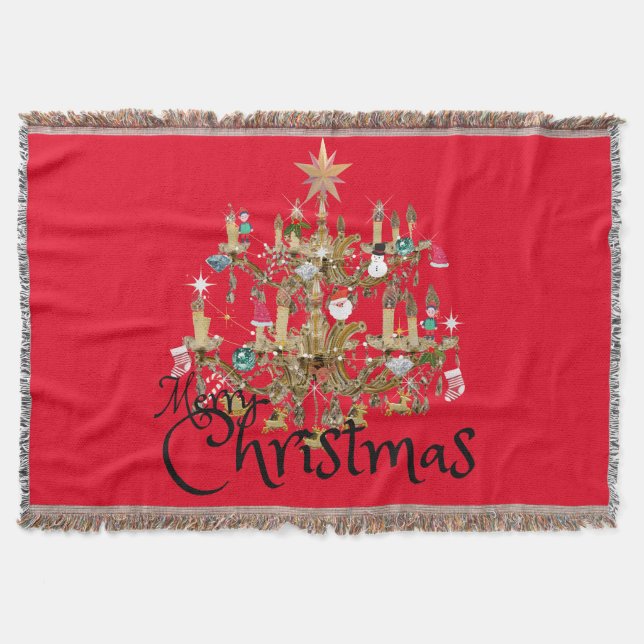 Mikitiez klassicwhitechristmas leichte jollyhola decke (Vorderseite)