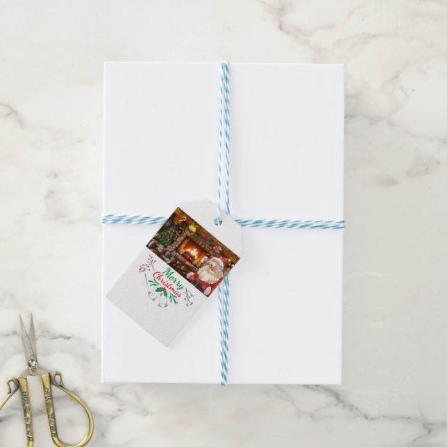 Mikitiez klassicwhitechristmas leichte jollyhola geschenkanhänger (Mit Garn)