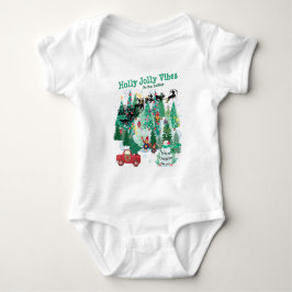 Mikitiez klassischer Tannenwald Baby Strampler