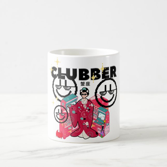 Mikitiez Krebs-plambeach mermaid picknickdisco Kaffeetasse (Mittel)