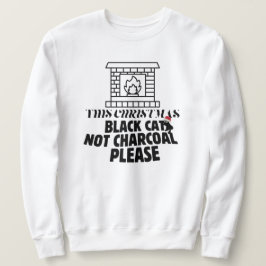 Mikitiez lustiger Blackcat x'mas charcoal santa Sweatshirt