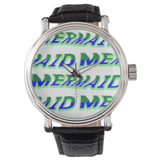 Mikitiez Meerjungfrauen Armbanduhr (Vorderseite)