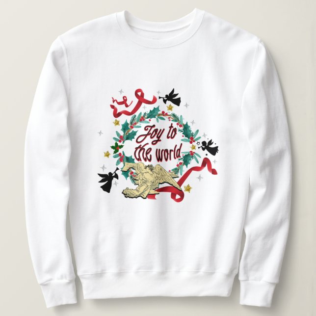 Mikitiez noel gothic moody christmas angle sing sweatshirt (Design vorne)