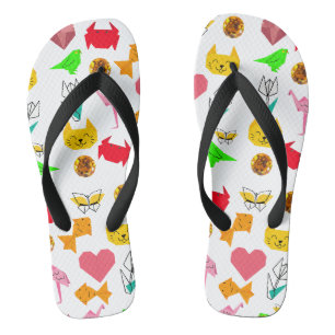 Mikitiez Origami-Krebs-Sommerjuwelkatze Flip Flops