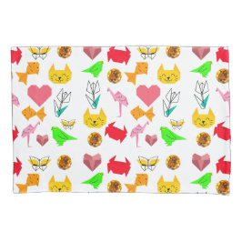Mikitiez Origami-Krebs-Sommerjuwelkatze Kissenbezug