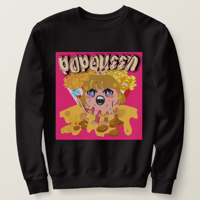 Mikitiez Popqueen Popcorn Moivenight Kino Sweatshirt (Design vorne)