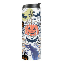 Mikitiez retro Vintage halloween ghoulkürbis Thermosbecher