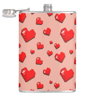 Mikitiez rosa Herz selflove june gemini Flachmann