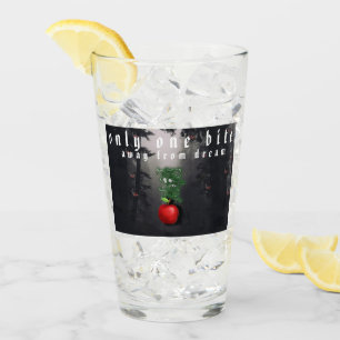 Mikitiez roter Schädel giftiger Apfel veganer Somm Glas