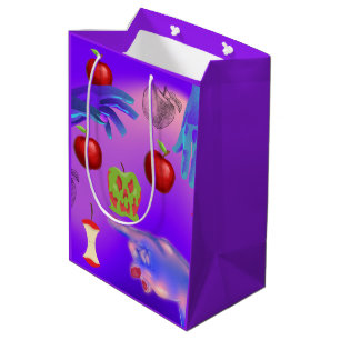 Mikitiez roter Schädel giftiger Apfel veganer Somm Mittlere Geschenktüte