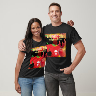 Mikitiez roter Totenkopf giftiger Apfel veganer So T-Shirt