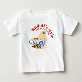 Mikitiez rudolf rednose raindeer christmas cherry baby t-shirt
